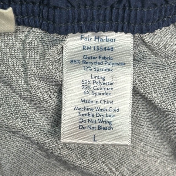 FAIR HARBOR MENS MASTOS ANCHOR SWIM TRUNKS Blue FLORAL SIZE Large - Picture 5 of 7